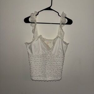 Anthropologie bridal tank top